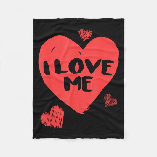 Valentine's I Love Me I Love Myself Shirt  フリースブランケット (正面)