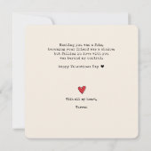 Valentines It AllはJar Monogramでハートを始めた シーズンカード (裏面)