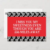 Valentines Jail Prison Long Distance Hearts  シーズンポストカード (正面/裏面)