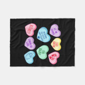 Valentines Labor And Delivery Nurse Heart Candy La フリースブランケット (正面(横))