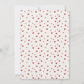 Valentines Little Miss ONEderful First Birthday 招待状 (裏面)