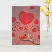 Valentines Love カード (黄色い花)