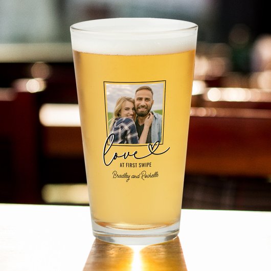 Valentines Love at First Swipe写真 タンブラーグラス