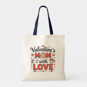 Valentine's mom with love, grandma's valentine  トートバッグ (裏面)