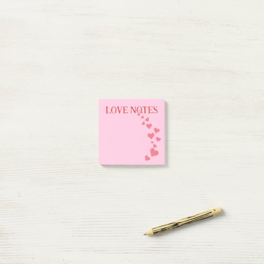Valentine's Notes | Love Notes Post-It Notes ポストイット (デスク上)