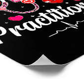 Valentines Nurse Practitioner Scrubs Nurse Life St ポスター (角)