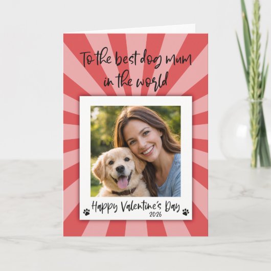 Valentines Photo Card - Card from the Dog カード (正面)