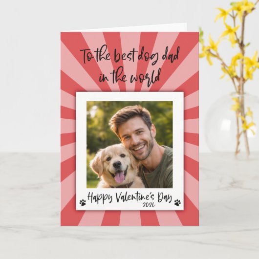 Valentines Photo Card - Card from the Dog カード (黄色い花)