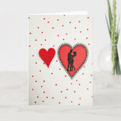 Valentines Polka Dot Love Card カード (正面)