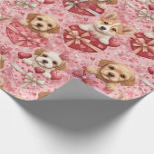 Valentine's Puppies Wrapping Paper ラッピングペーパー (角)