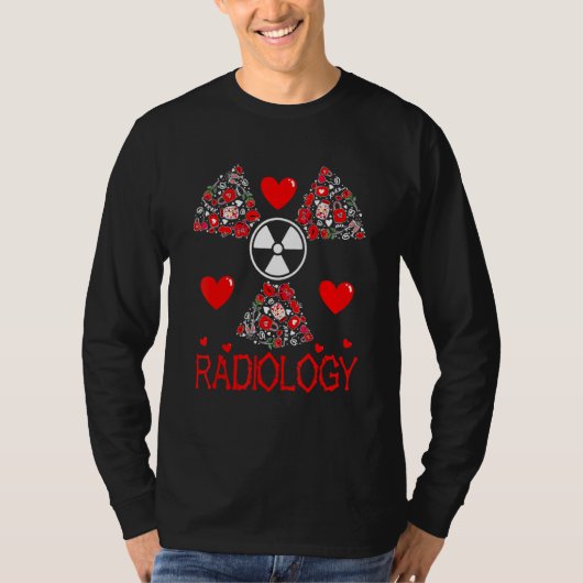 Valentine's Radiology You Pose We Expose X ray Rad Tシャツ (正面)