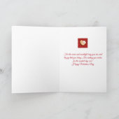Valentines Red Roses Card-For Someone Special Holi シーズンカード (内部)
