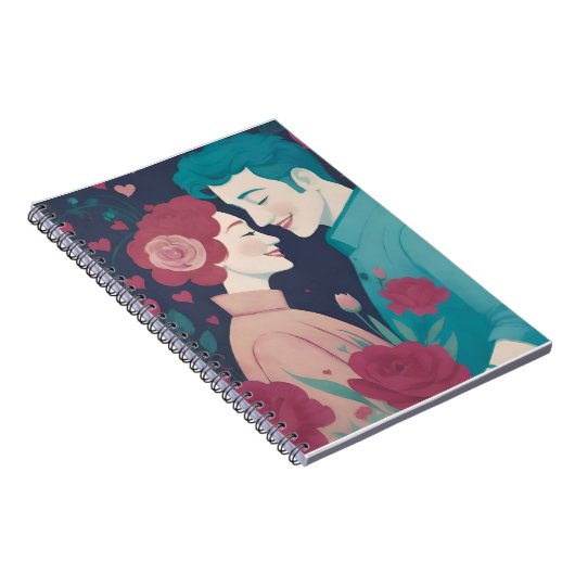 Valentine's Spiral Photo Notebook ノートブック (右側)