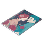 Valentine's Spiral Photo Notebook ノートブック (左側)