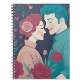 Valentine's Spiral Photo Notebook ノートブック (正面)