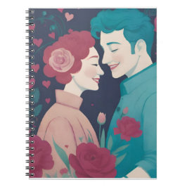 Valentine's Spiral Photo Notebook ノートブック