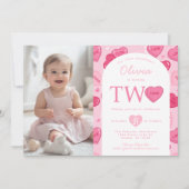 Valentines Sweetheart Candy Birthday Party 招待状 (正面)