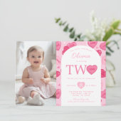 Valentines Sweetheart Candy Birthday Party 招待状 (スタンド正面)