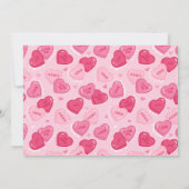 Valentines Sweetheart Candy Birthday Party 招待状 (裏面)