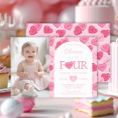 Valentines Sweetheart Candy Birthday Party 招待状