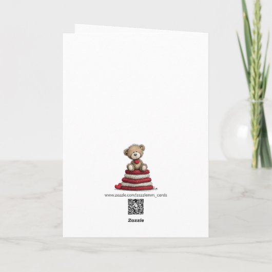 Valentines Teddy Bear カード (裏面)