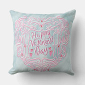 Valentines throw pillow  クッション (正面)