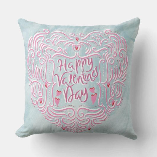 Valentines throw pillow  クッション (正面)