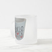 valentines tick tok  toe mug フロストグラスマグカップ (正面左)