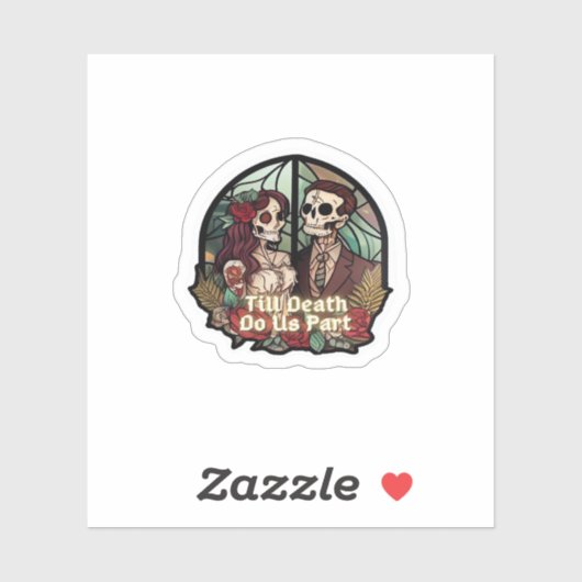 Valentines Till Death Do Us Part Classic Look シール (シート)