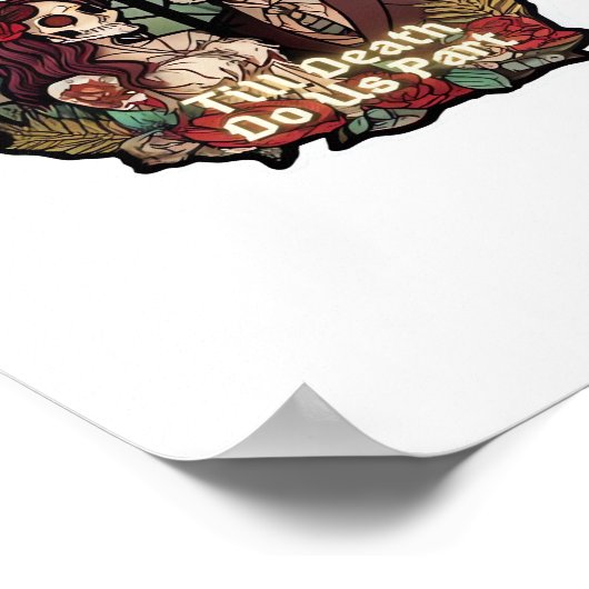 Valentines Till Death Do Us Part Classic Look ポスター (角)