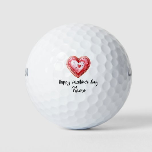 Valentine's  to golfer with love you   ゴルフボール (正面)