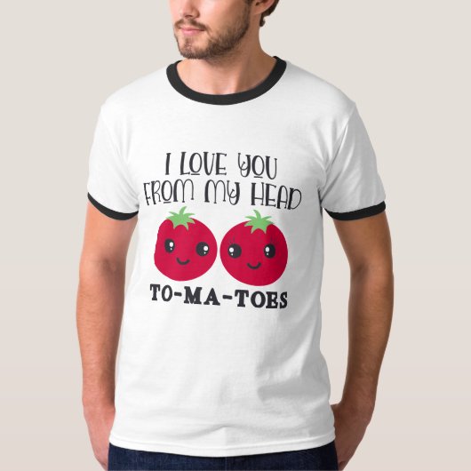 Valentine's Typography Quotes T-shirt Tシャツ (正面)