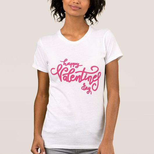 Valentine's Typography Sayings Tシャツ (正面)