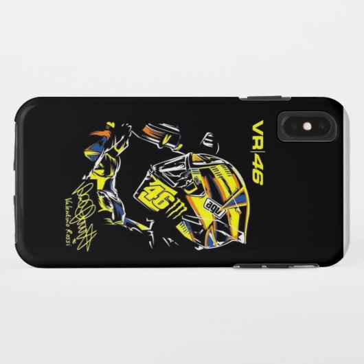 Valentino Rossi iPhone Case Case-Mate iPhoneケース (裏面(横))