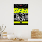 valentino rossi, moto gp legend,    the doctor 46, ポスター (キッチン)