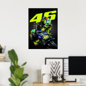 valentino rossi, moto gp legend,    the doctor 46, ポスター (ホームオフィス)