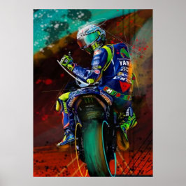 valentino rossi, moto gp legend, the doctor 46, ポスター