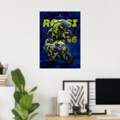 valentino rossi, moto gp legend,    the doctor 46, ポスター (ホームオフィス)