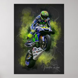 valentino rossi, moto gp legend, the doctor 46, ポスター
