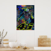 valentino rossi, moto gp legend,    the doctor 46, ポスター (キッチン)
