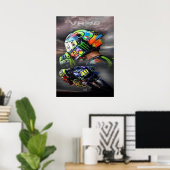 valentino rossi, moto gp legend, the doctor 46, ポスター (ホームオフィス)