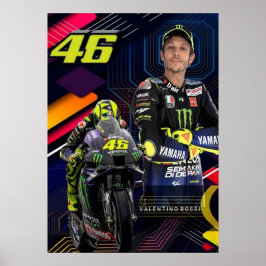 valentino rossi, moto gp legend, the doctor 46, ポスター