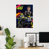 valentino rossi, moto gp legend,    the doctor 46, ポスター (ホームオフィス)