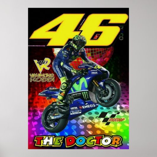 valentino rossi, moto gp legend, the doctor 46, ポスター (正面)