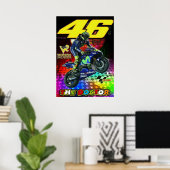 valentino rossi, moto gp legend, the doctor 46, ポスター (ホームオフィス)