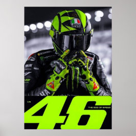 valentino rossi, moto gp legend, the doctor 46, ポスター