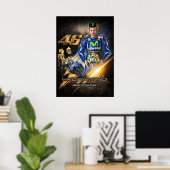 valentino rossi, moto gp legend,    the doctor 46, ポスター (ホームオフィス)