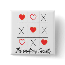 VALENTINS DAY Square button WITH GREAT VIBE