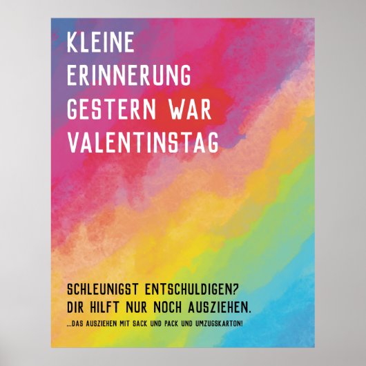 Valentinstag vergessenポスター ポスター (正面)