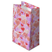 Valentinstag: Viele Herzen in 3D-Optik -  スモールペーパーバッグ (裏面アングル)